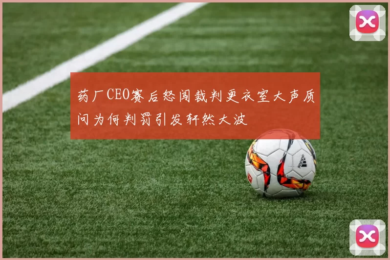 药厂CEO赛后怒闯裁判更衣室大声质问为何判罚引发轩然大波